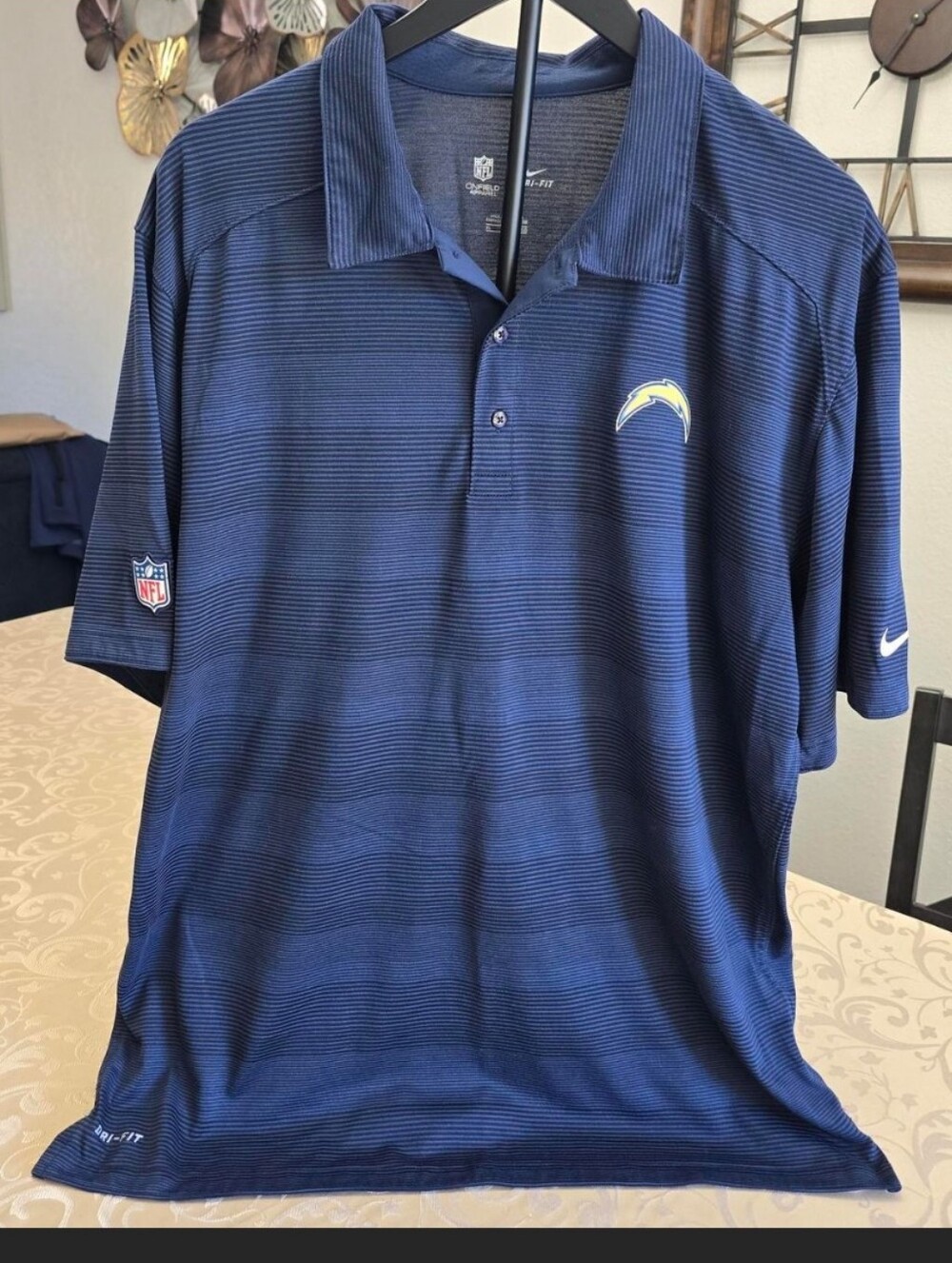 Nike Men's Navy San Diego Chargers Polo